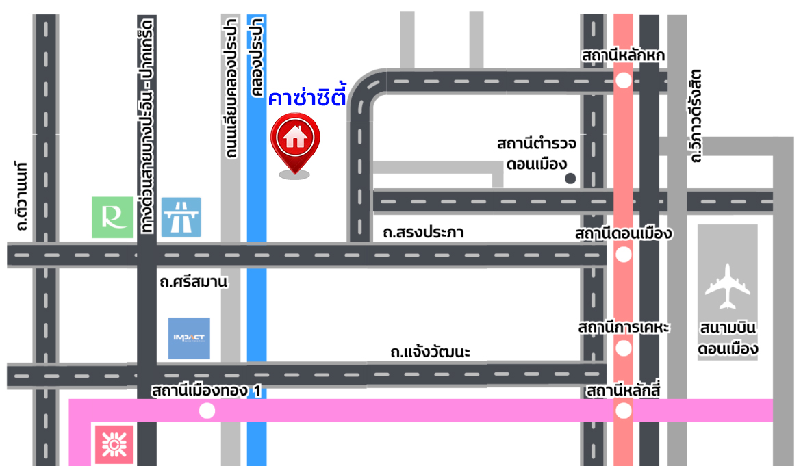 ทาวน์เฮ้าส์มือสองกรุงเทพ โครงการ คาซ่าซิตี้ ดอนเมือง-ศรีสมาน เนื้อที่ 28.80 ตร.ว. พื้นที่ใช้สอย 131 ตร.ม. ฟังก์ชัน 3 ห้องนอน 3 ห้องน้ำ 2 ที่จอดรถ พร้อมของแถมฟรีอีกหลายรายการ บนทำเลเดินทางสะดวก เชื่อมต่อถนนสรงประภา, ถนนวิภาวดีรังสิต ใกล้รถไฟฟ้าสายสีแดง "สถานีดอนเมือง" จองเลย!